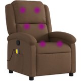 vidaXL Masažni naslanjač rjavo blago, (20923103) | Shoptok.si