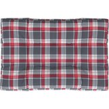  Jastuk za palete crveni karirani 120 x 80 x 12 cm od tkanine | shoptok.hr