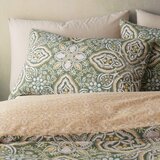 Pineapple Elephant Zelena/bež posteljnina za zakonsko posteljo/podaljšana 230x220 cm Alba Geo – | Shoptok.si