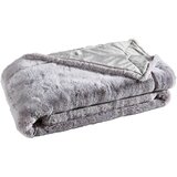 Ambiente krznena odeja 150/200 cm srebrne barve | Shoptok.si