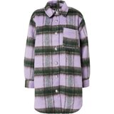 River Island Prehodna jakna temno rjava / temno zelena / svetlo lila | Shoptok.si