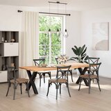  Noge za blagovaonski stol u obliku slova X, 2 kom, crne, 70 x (72-73) cm, čelik | shoptok.hr