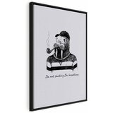  Slika - I\'m Not Smoking. I\'m Breathing (1 Part) Vertical 60x90 U crnom drvenom okviru | shoptok.hr
