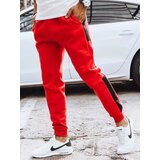 DStreet Spodnie męskie dresowe czerwone | shoptok.hr