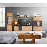 Mömax stenska polica tonale, temno siva, barva hrasta | Shoptok.si