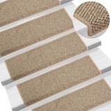 vidaXL Samolepilne preproge za stopnice sisal 15 kosov 56x25 cm Cene