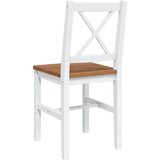 vidaXL 5-dijelni blagovaonski set bijelo smeđi | shoptok.hr