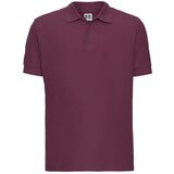 RUSSELL Men's burgundy cotton polo shirt Ultimate Cene