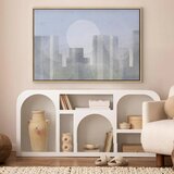  Slika - Modern City (1 Part) Wide - First Variant 120x80 U prirodnom drvenom okviru | shoptok.hr