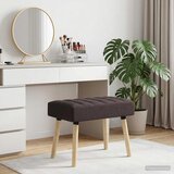  Klupa s utorima Tamno smeđa 60 x 40 x 45 cm Tkanina | shoptok.hr