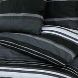 Set posteljine za poplun crno-bijeli 135 x 200 cm pamučni | shoptok.hr