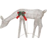  Božićna obitelj sobova 270x7x90 cm zlatna topla bijela mrežasta | shoptok.hr