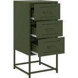 vidaXL Nočna omarica 2 kosa olivno zelena 36x39x78 cm jeklo | Shoptok.si