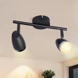 Nettlife Moderna LED stropna svetilka 2 žarnici 4W črna 3000K nastavljiva 350°, (22116790) | Shoptok.si