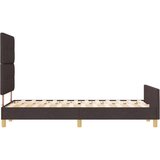  Postelja Temno Rjava 120x200 cm Tkanina, (22049372) | Shoptok.si