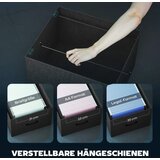  Igraći stol L-oblikovan s LED rasvjetom i utičnicama s postoljem za dva monitora 165x80x91 5 cm izgled crnog drveta | shoptok.hr