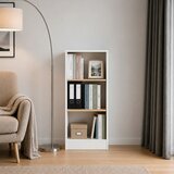 MID.YOU REGAL 52/114/30 cm bela, medeni hrast | Shoptok.si