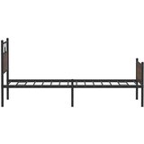  Okvir kreveta bez madraca smeđa boja hrasta 107x203 cm drveni | shoptok.hr