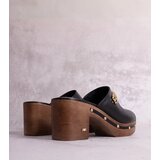 D/CEO Black sandals on a block heel Millo | Shoptok.si