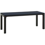  Vrtna klupa 110 cm od čelika i WPC-a crna | shoptok.hr