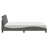 vidaXL Postelja z vzmetnico temno siv 140x190 cm blago | Shoptok.si