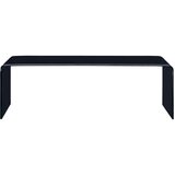  Klubska mizica črna 98x45x31 cm kaljeno steklo | Shoptok.si