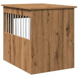 vidaXL Namještaj za sanduk za pse Artisan hrast 55x75x65 cm | shoptok.hr