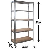 SuperHome 180x90x40cm 175Kg Metalna Montažna Polica