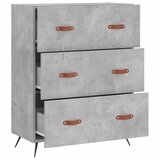  Komoda siva boja betona 69,5 x 34 x 90 cm od konstruiranog drva Slike