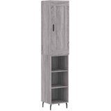  Visoka komoda siva sonome 34,5x34x180 cm od konstruiranog drva | shoptok.hr
