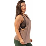 NEBBIA Sleeveless Loose Cross Back Tank Top "Feeling Good" Brown L | Shoptok.si