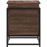 Kutija za pohranu s poklopcem smeđi hrast 60x40x51,5 cm | Eponuda.com