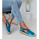 Gemre Blue espadrilles with open heel Tharna | Shoptok.si