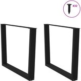  Noge za blagovaonski stol V-oblika 2 kom Crne 100 x (72-73,3) cm Čelik | shoptok.hr