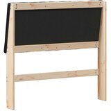  Tapecirani uzglavlje Crna 100 cm Čvrsto borovo drvo | shoptok.hr