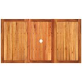  Vrtni stol sivi 140 x 80 x 75 cm od poliratana i drva bagrema | shoptok.hr