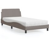 vidaXL Postelja z vzmetnico taupe 100x200 cm blago Cene