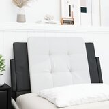  Jastuk za uzglavlje Zadar bijelo-crni 80 cm od umjetne kože | shoptok.hr