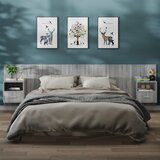 The Living Store Stenske nočne omarice 2 kosa siva sonoma - Stenska Nočna Omarica, (21433760) | Shoptok.si