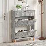  Ormar za cipele ALKMAAR 78 x 24 x 103 cm Konstruirano drvo - Siva Sonoma | shoptok.hr