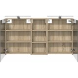  Set ormarića za kupaonicu 3 kom. 130 x 14,5 x 70 cm | shoptok.hr