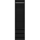  Ormar s ladicama crni 50 x 50 x 200 cm od konstruiranog drva | shoptok.hr