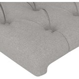  LED uzglavlje svjetlosivo 83 x 16 x 118/128 cm od tkanine | shoptok.hr