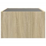  Stolić s beskonačnim LED svjetlima boja hrasta 70x50x30 cm | shoptok.hr