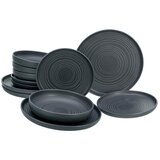 Creatable Jedilni Servis Uno Black Lava Stone, 12-Delni | Shoptok.si