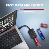 Axagon ADM2-AM USB-A adapter za M.2 NVMe in SATA SSD do 10 Gb/s | Shoptok.si