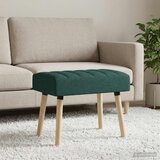 Klupa s utorima Tamnozelena 60 x 40 x 45 cm Tkanina | Eponuda.com