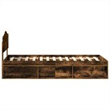 Konstrukcija postelje z vzglavjem Dimljeni oreh 90 x 200 cm, (5000102230) | Shoptok.si
