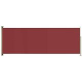 vidaXL Zložljiva stranska tenda za teraso 220x600 cm rdeča | Shoptok.si