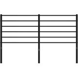  Metalno zamjensko uzglavlje crno 135 cm | shoptok.hr